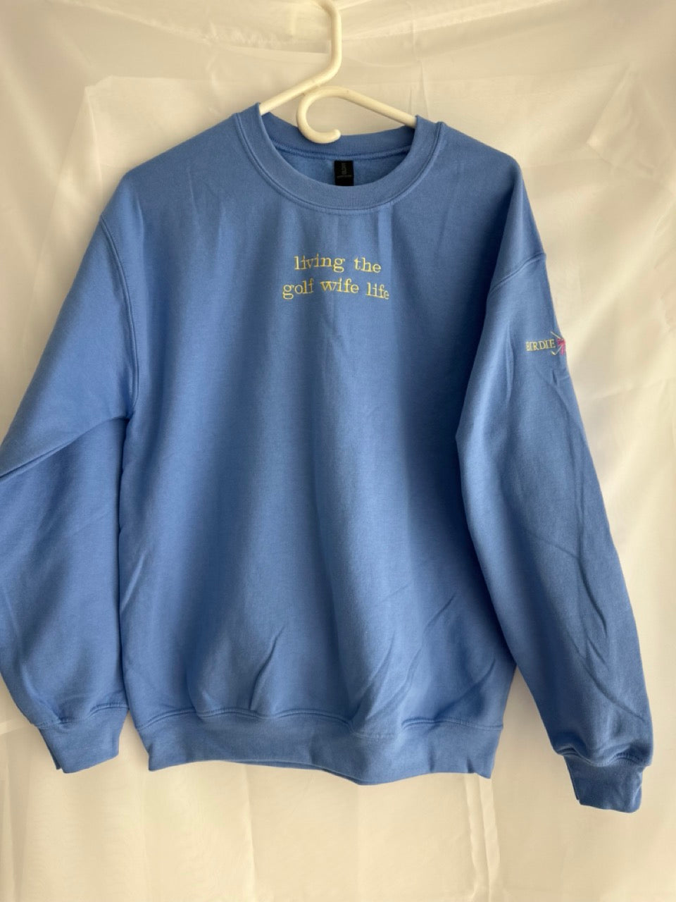 Living The Golf Wife Life Blue Crewneck