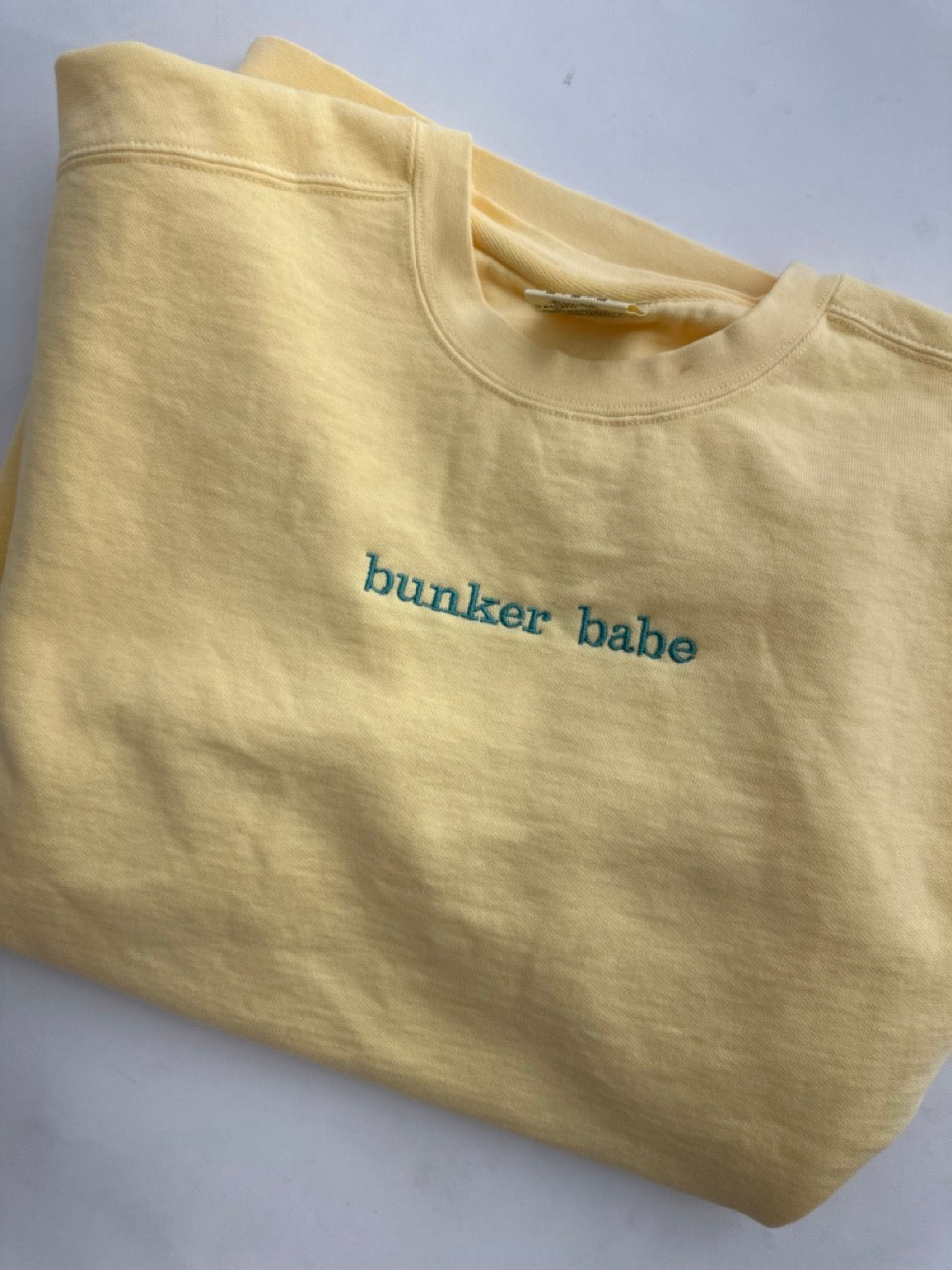 Bunker Babe Yellow Crewneck